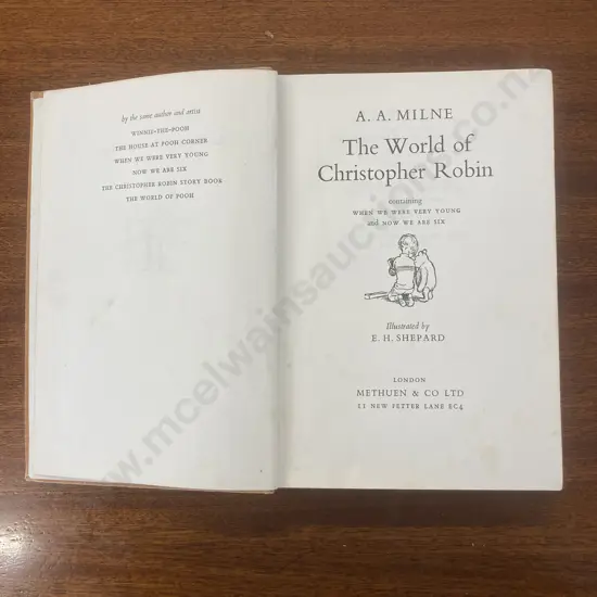 The World Of Christopher Robin by A A Milne, 1968 Hardcover