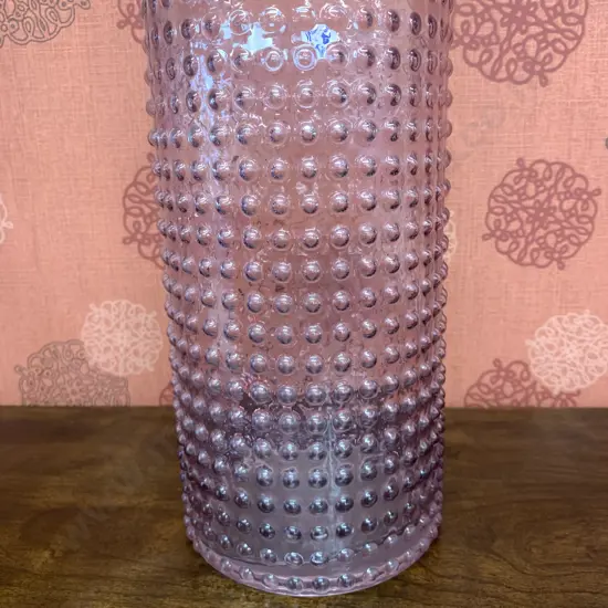 Pink Dimpled Vase, H27cm