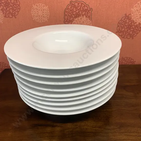 Chelsea #909 Royal Porcelain Bowls x 9, Dia28cm
