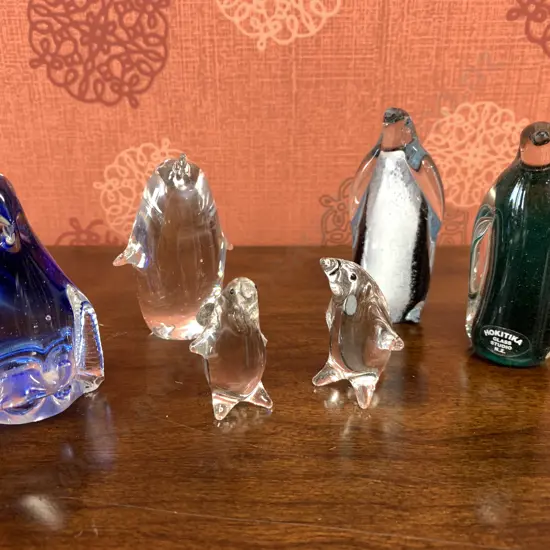 Assortment of Glass Penguins, Hokitika, Danish Etc (some AF)