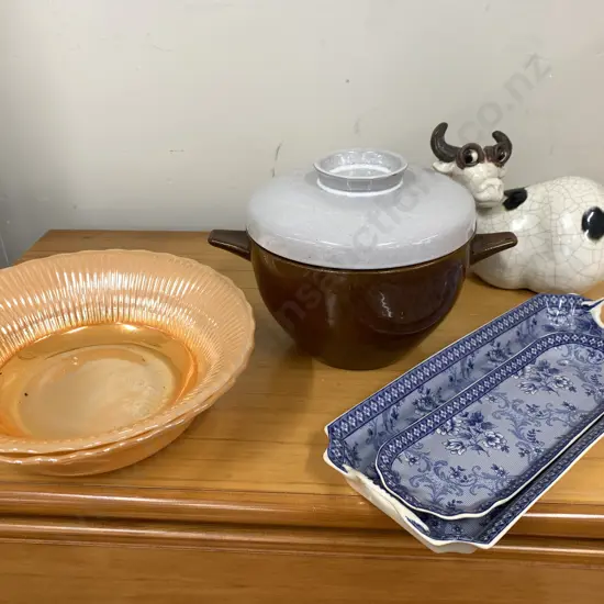 West German Casserole Pot, Anchor Hocking Ware Etc
