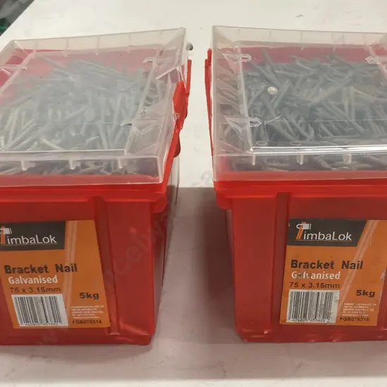 Timbalok Bracket Nail Galvanised 75x3.15mm, 2 x 5Kg Containers