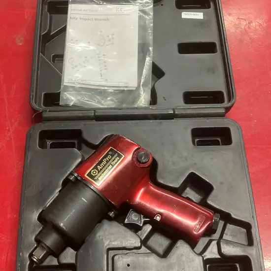 Ampro AR3651 Heavy Duty Air Impact Wrench 1/2"Dr In Moulded Case