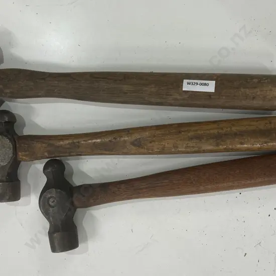 Lot of 3 Ballpein Hammers