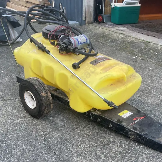 Brinly Hardy Co (USA) 50 Litre Tow Behind Lawn and Garden Sprayer with Collapsible Boom,12V Shure Diaphragm Pump