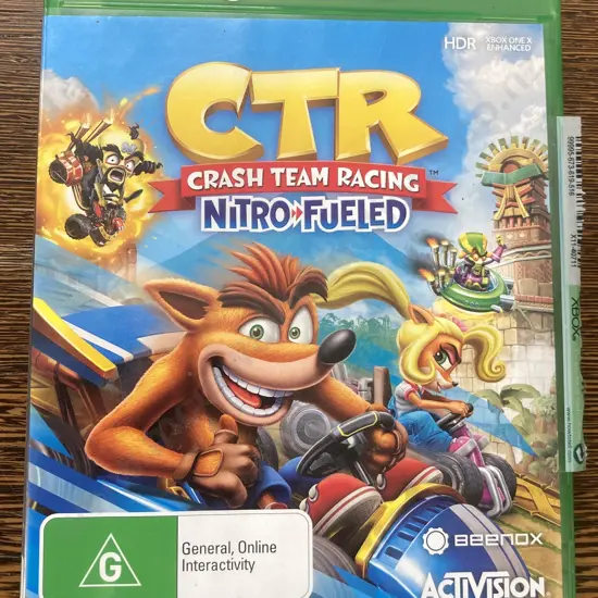 Xbox One Crash Bandicoot CTR Nitro Fuelled (Never Played)