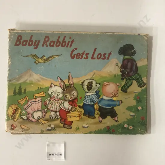 Vintage 1950s Baby Rabbit Gets Lost Pop Up Book In Very Good Condition, Printed In Italy, 18 x 24cm