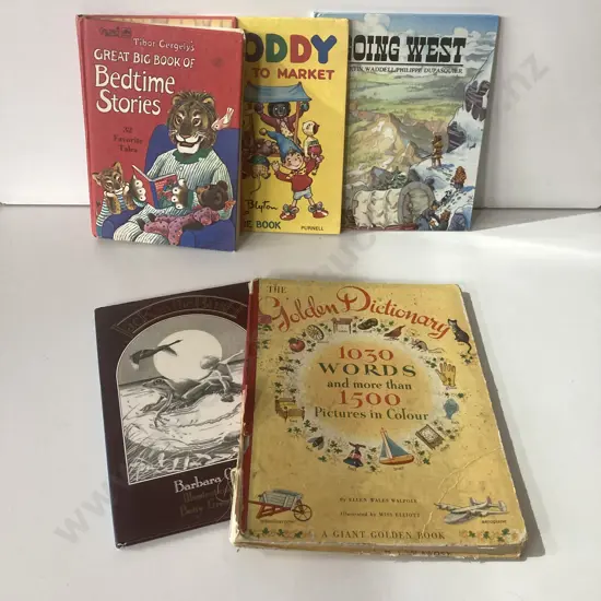 Vintage Books -  The Golden Dictionary (1944) Giant Golden Book - Ellen Wales Walpole, 33 x 25cm