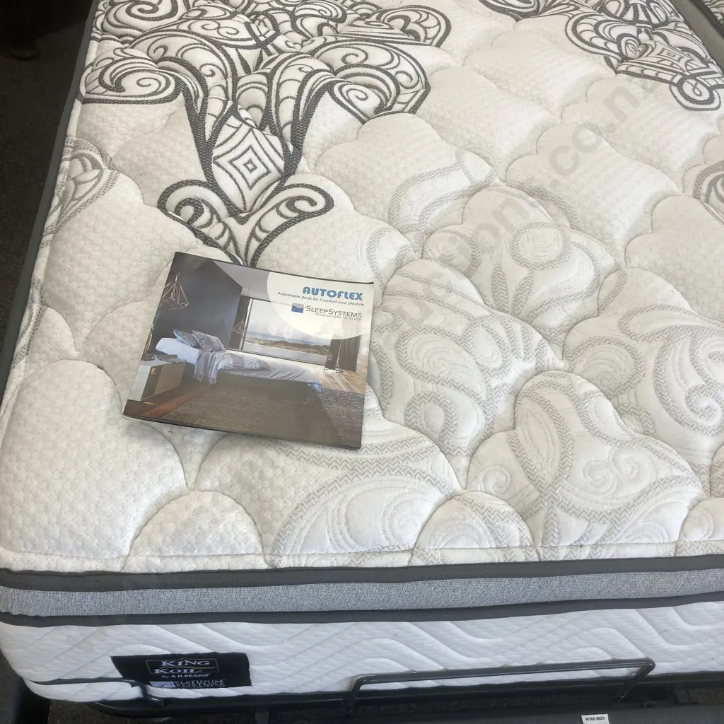 New AutoFlex SleepSystems Adjustable Electric/Mechanical AF90 Bed, Platinum Posture Collection King Koil Mattress Image 1++
