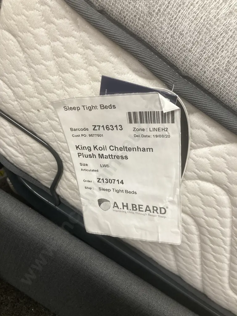 New AutoFlex SleepSystems Adjustable Electric/Mechanical AF90 Bed, Platinum Posture Collection King Koil Mattress Image 1++