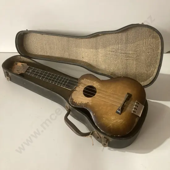 Rare 1940s Australian Ukulele by Jack Maskell Guitars (JMG), With Original Case