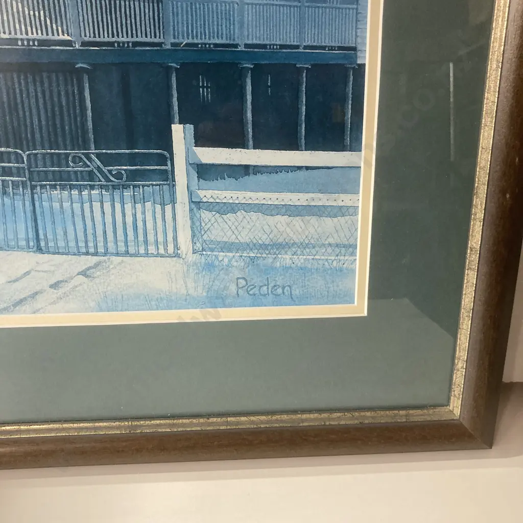 Framed Glazed Print by Ludij Peden Titled "Old Queenslander, Torbanlea", 69 x 89cm( Donated As Unable to Sell ) Image 1++