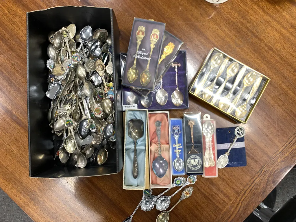 Assortment of Collectors & Souvenir Teaspoons Image 1++