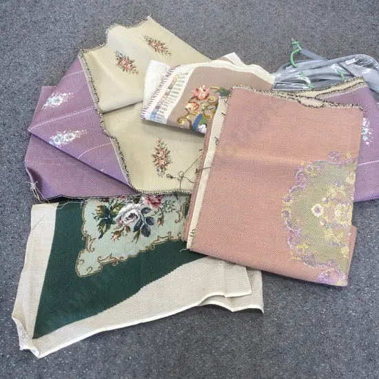 Lot of Assorted Furniture Tapestry Pieces