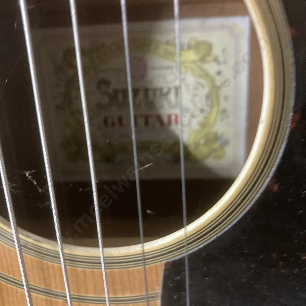 Vintage Suzuki Acoustic Guitar No.7 Made In Japan Image 1++