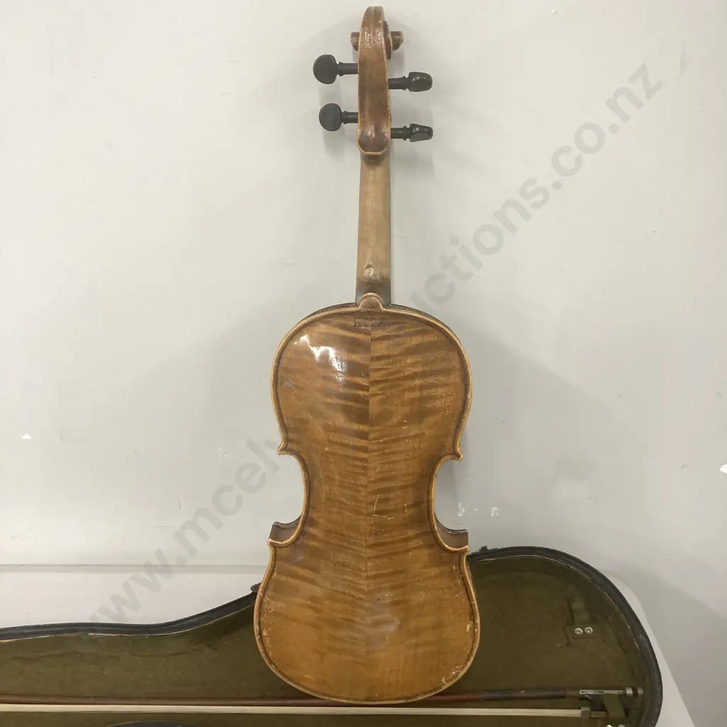 19th Century Antique HOPF Violin With Bow & Case, c1840-1860, Full Size 4/4, HOPF Klingenthal Image 1++