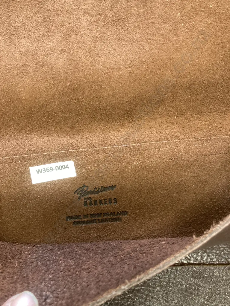 As New Barkers Brown Leather Messenger Bag, 35 x 30cm Image 1++