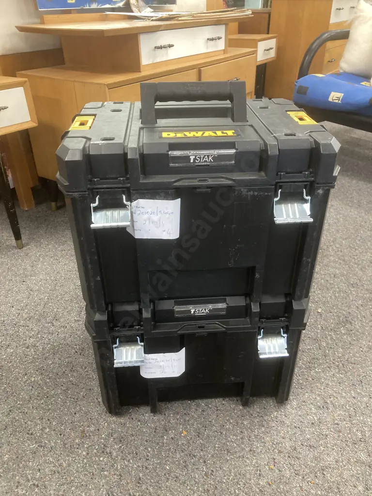 Pair of DeWalt TSTAK Deep Boxes Image 1++