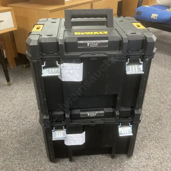 Pair of DeWalt TSTAK Deep Boxes