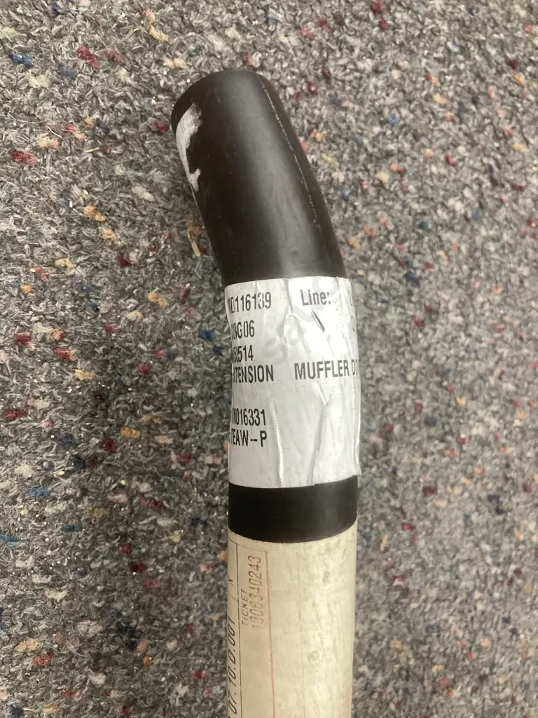 CNH 5153514 Tubo Rigido Extension Muffler Down Pipe Image 1++