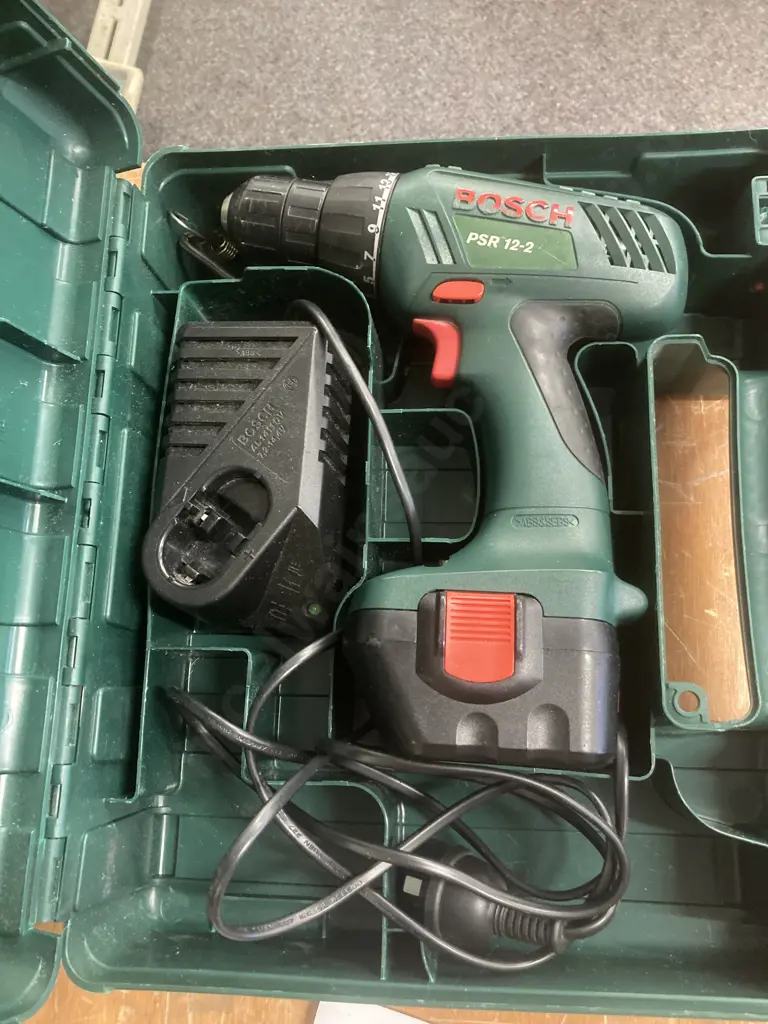 Bosch PSR 12-2 Cordless Drill, Battery & Charger In Case Image 1++