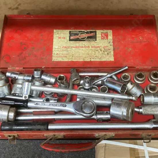 Part Socket Sets In Sidchrome Case - Sidchrome, Fuller Etc
