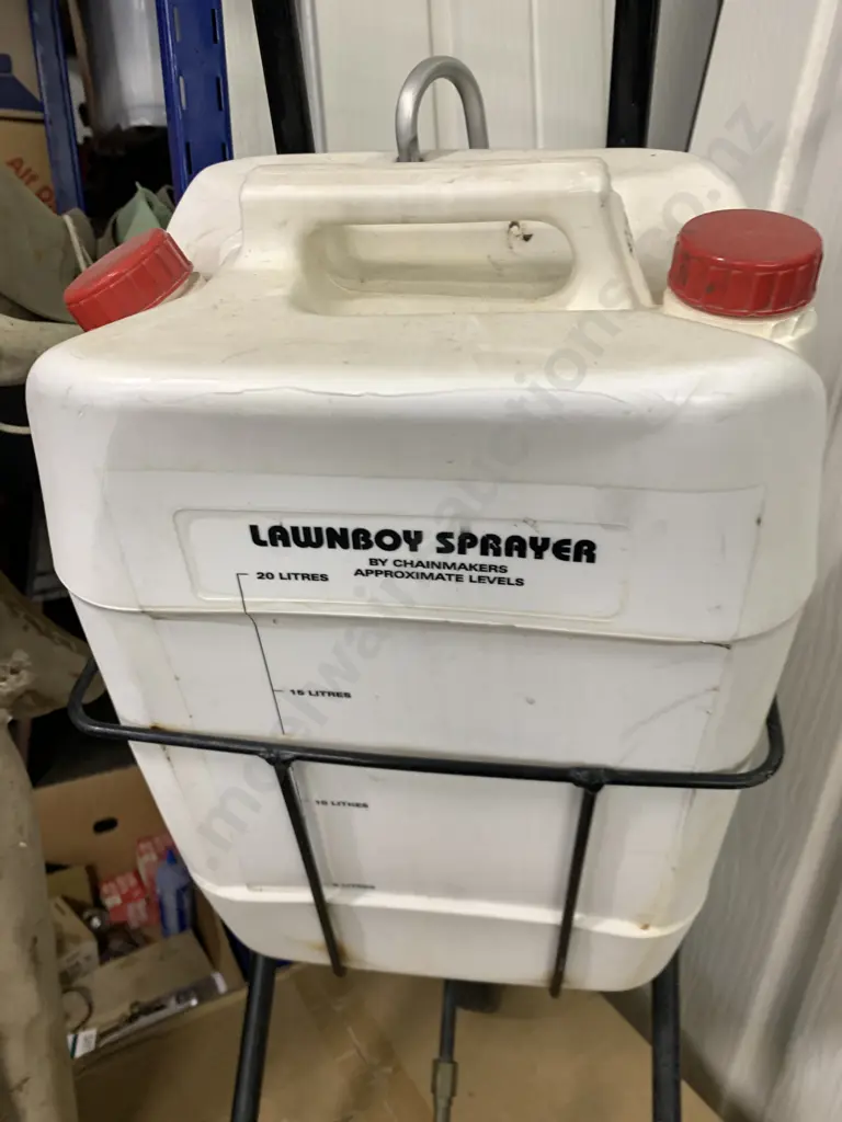 Vintage Lawn Boy Sprayer by Chair Makers, Mobile On Stand Image 1++