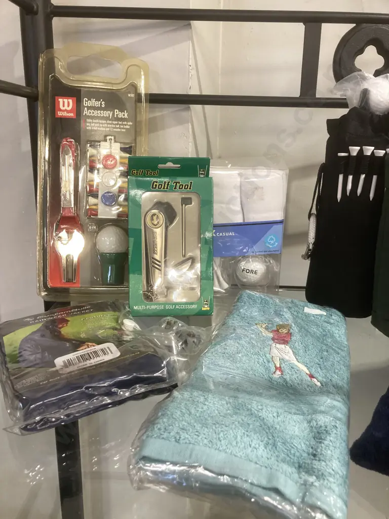 Lot of New Golfing Items, Tool, Glove, Accessory Packs Etc Image 1++