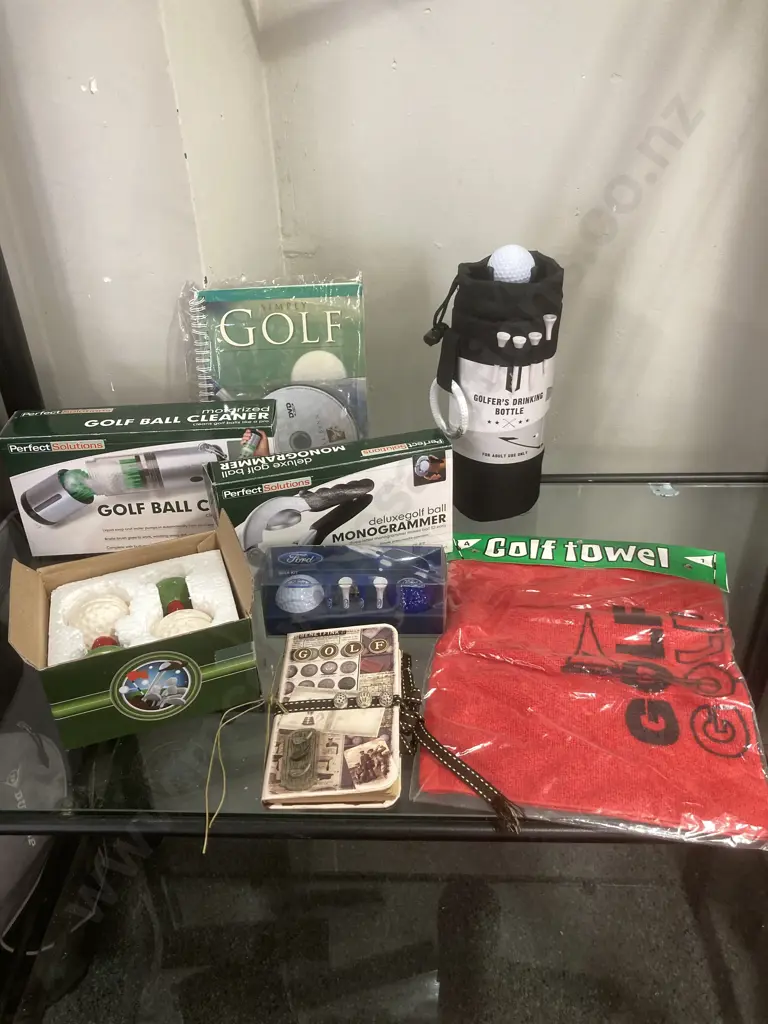 Lot of New Golfing Items, Towel, Cleaner, Monogrammer Etc Image 1++