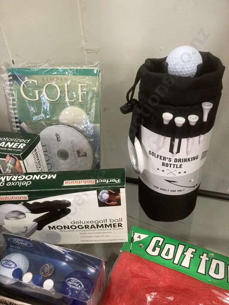 Lot of New Golfing Items, Towel, Cleaner, Monogrammer Etc Image 1++