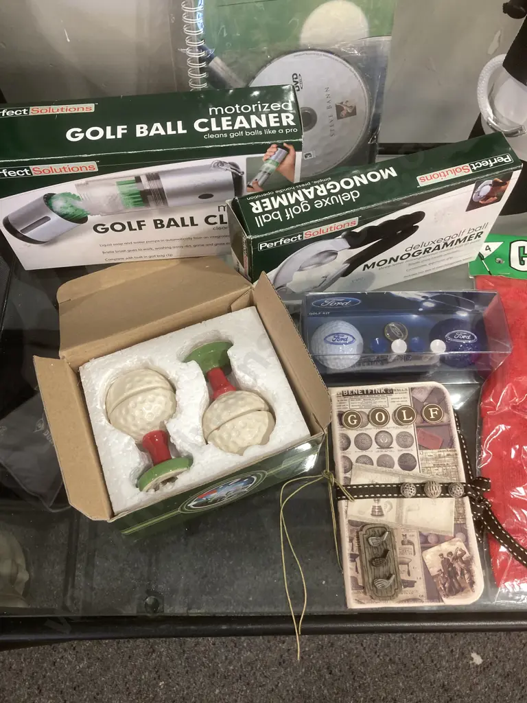Lot of New Golfing Items, Towel, Cleaner, Monogrammer Etc Image 1++