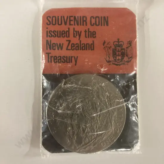 New Zealand Mount Cook 1970 $1.00 Coin