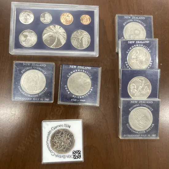 Western Samoa 1974 Annual Uncirculated Coin Set With 7 Coins In Cases