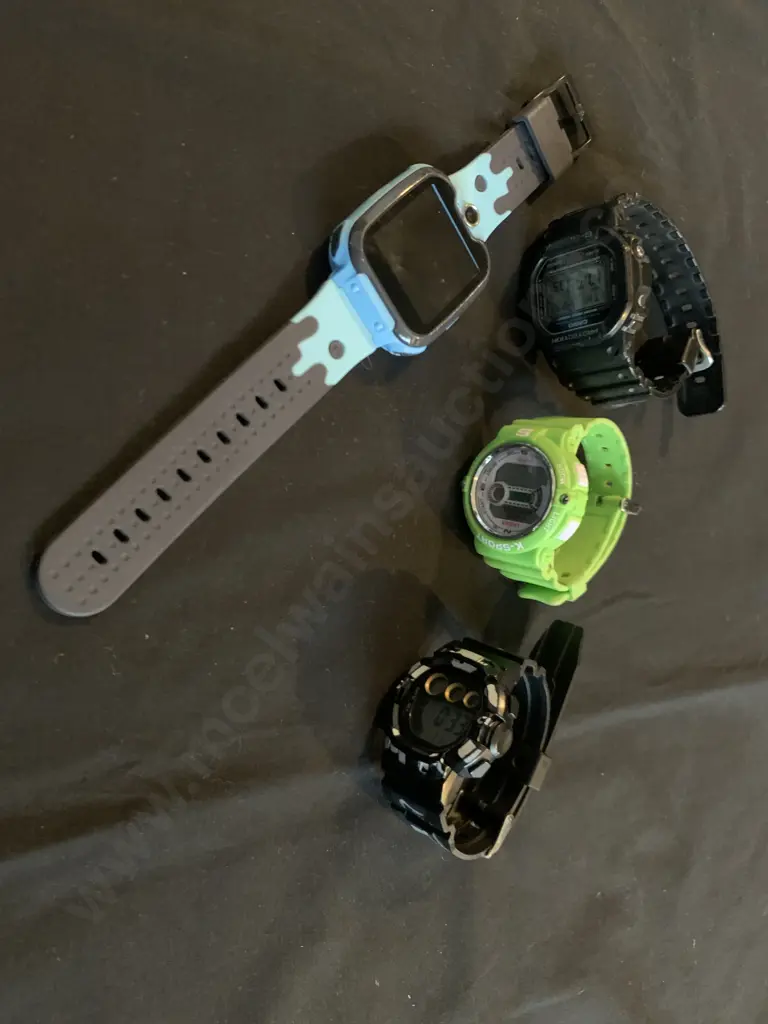 Assorted Watches, Casio, Anko, KSport, & Blue Black Square Watch Image 1++