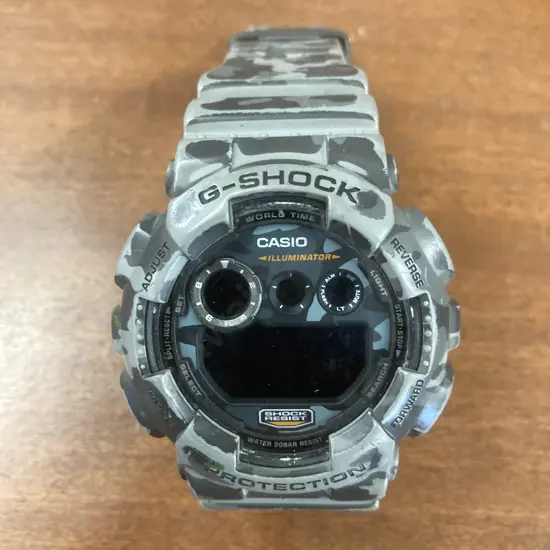 Casio G-Shock Watch 3427, Grey Camo
