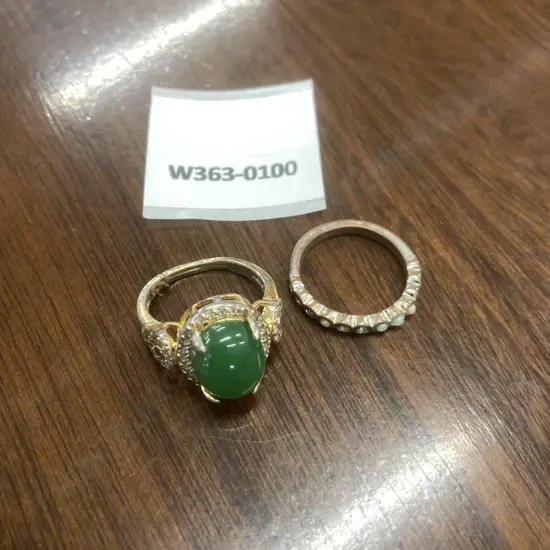 Pair of Costume Jewellery Rings
