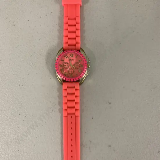 Geneva Watch, Pink Strap & Face