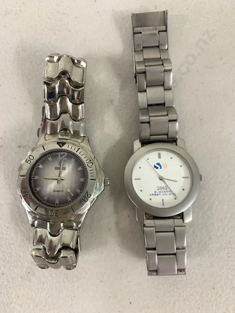 Watches x 2, Silver Strapped, 1 Quartz, 1 x 2002 Image 1++