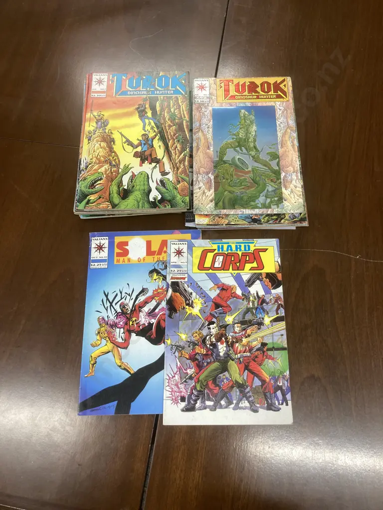 Lot of 22 Valiant Comics - TUROK, The Hard Corps & Solar Man Of The Atom Image 1++