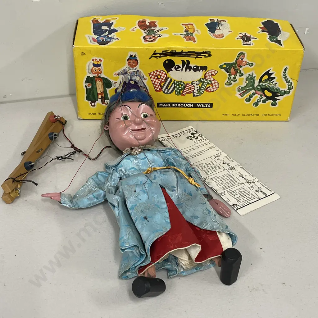 Vintage 1960s Pelham Puppet Doll Marlborough Wilts “The Queen” With Box & Instructions Image 1++