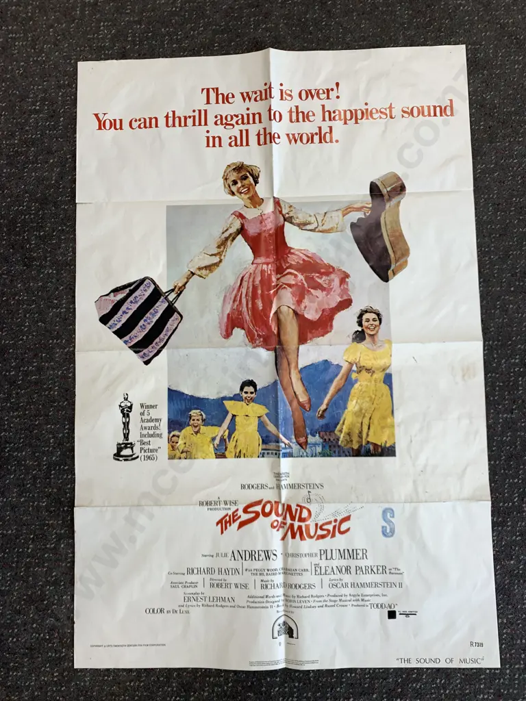 Vintage Advertising Poster 'The Sound Of Music' 104 x 70cm Image 1++