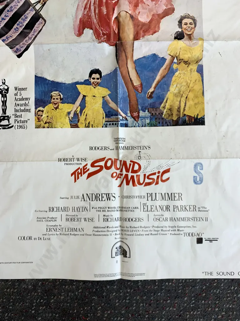 Vintage Advertising Poster 'The Sound Of Music' 104 x 70cm Image 1++