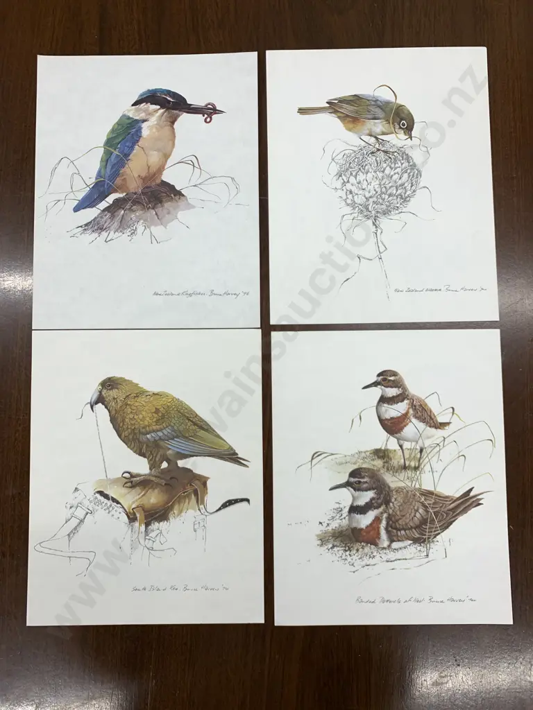 Lot of 4 Bruce Harvey Lithographs Image 1++