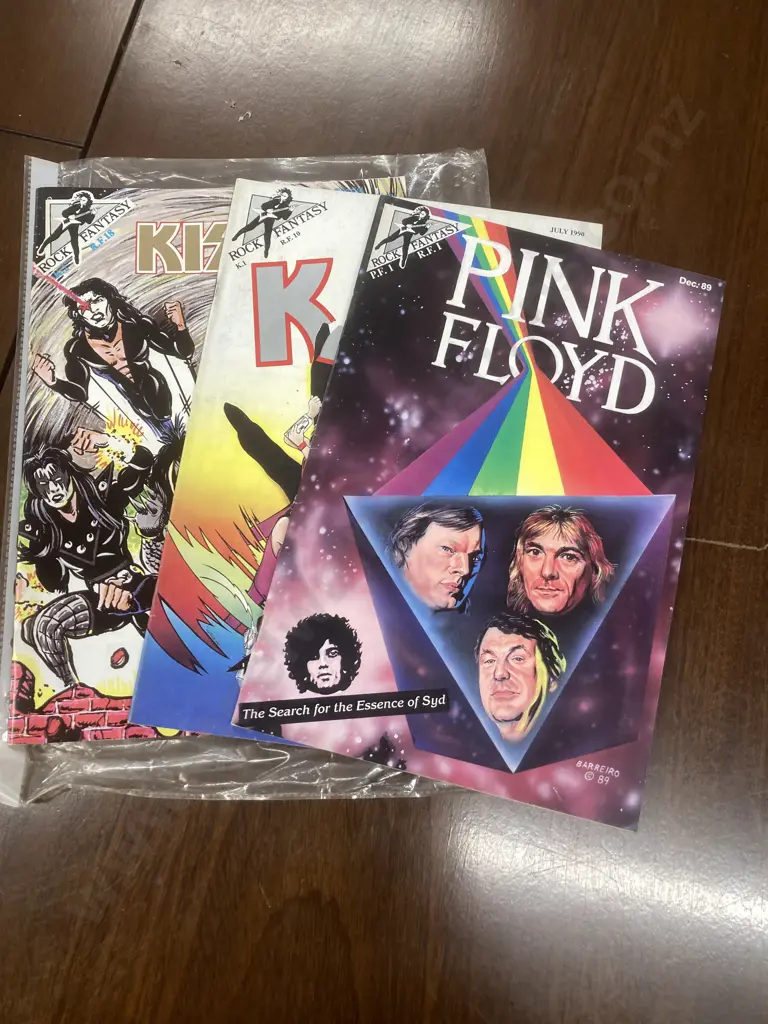 Lot of 3 Rock Fantasy Comics KISS, KISS II & Pink Floyd Image 1++