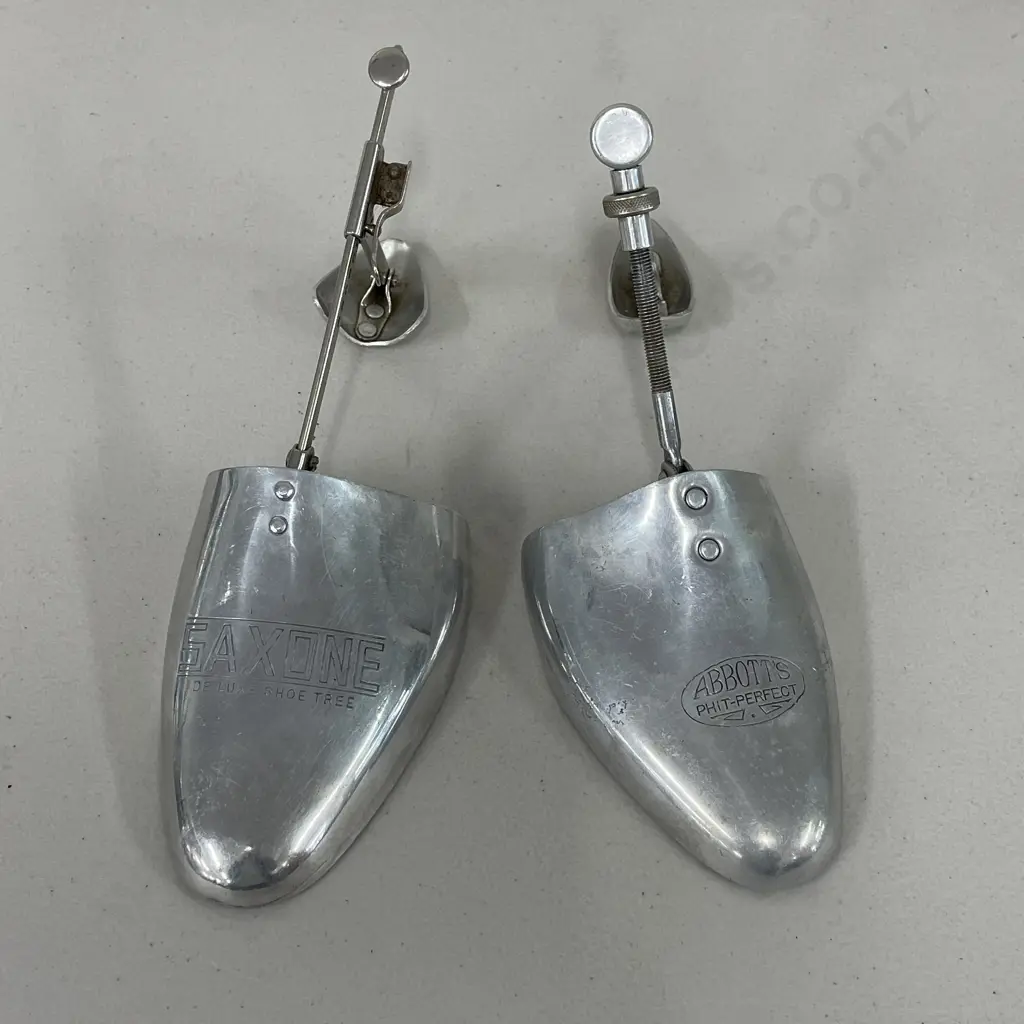 Two Vintage Shoe Trees. Adjustable. Abbotts and Saxone, English made Image 1++