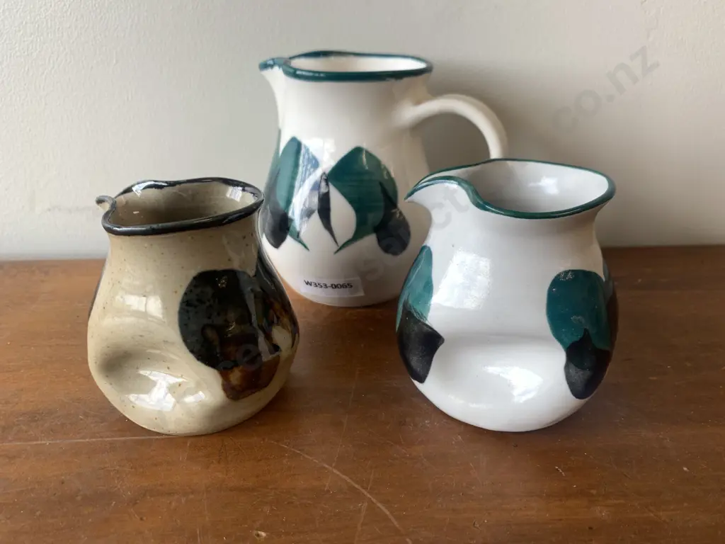 Sanson Pottery Jug & Pourers x 2 Image 1++