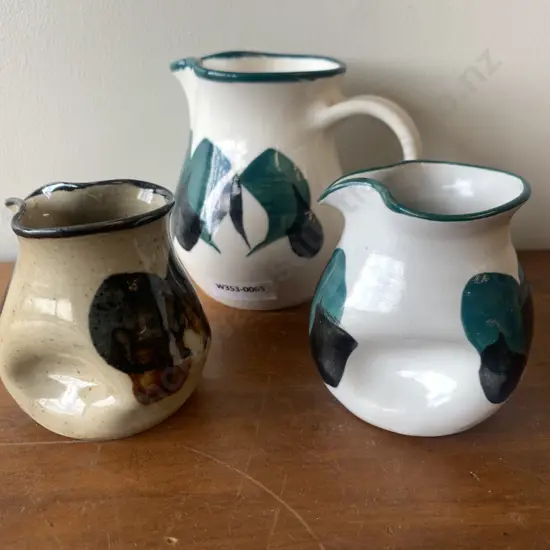 Sanson Pottery Jug & Pourers x 2