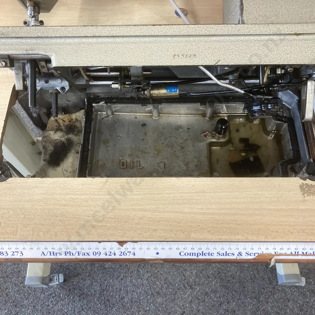Consew (Japan) 290 RATCW Single Needle Sewing Machine, With Table, Spares, LED Lamp, Thread Stand, on Locking Wheels Image 1++