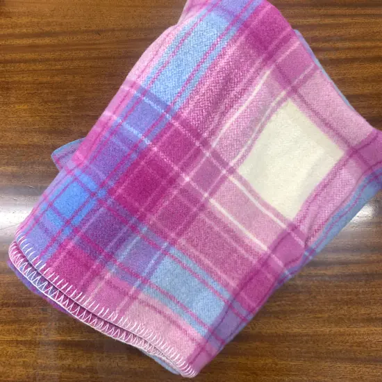 Small Woollen Blanket, Pink / Purple