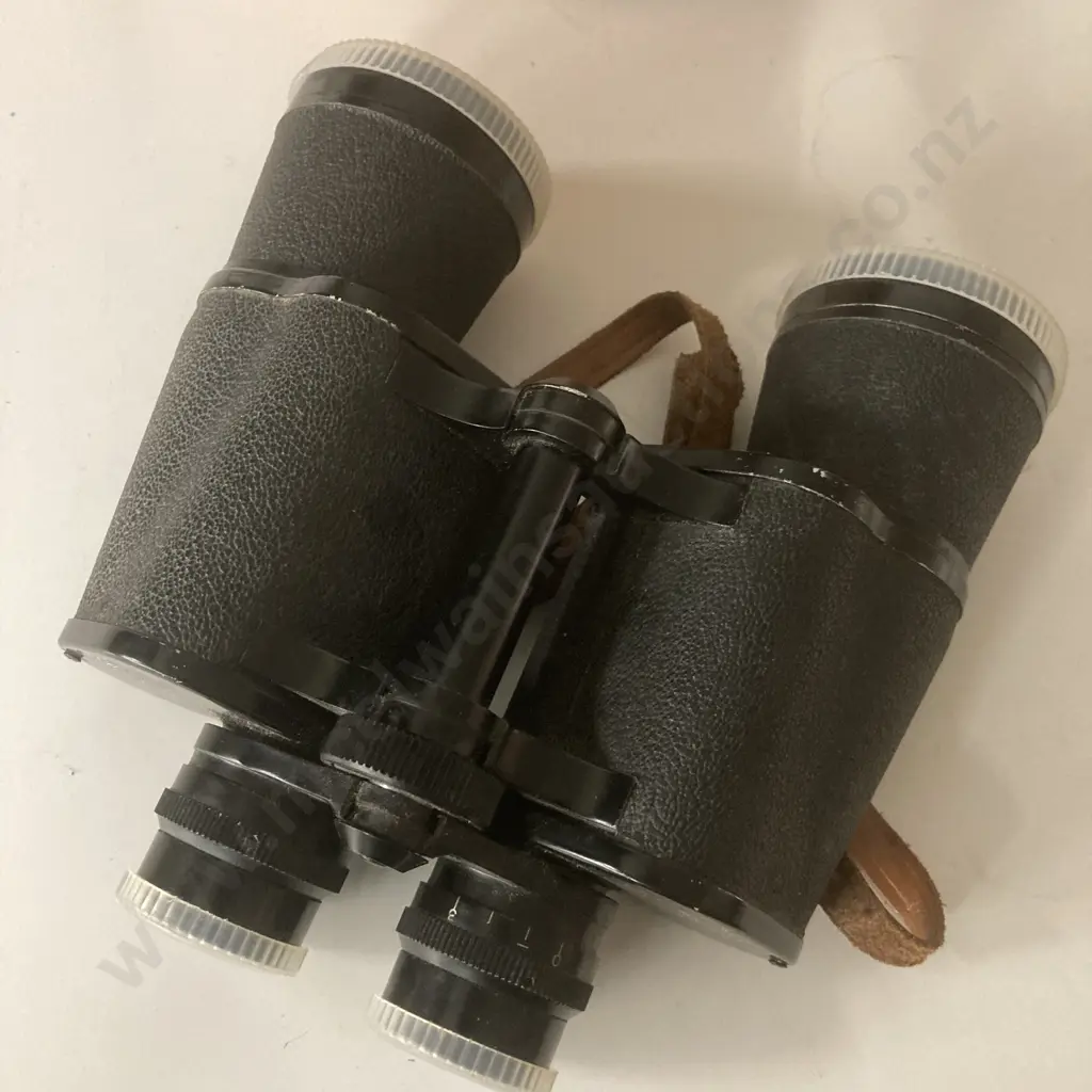 Vintage Regent 7x50 Binoculars, Original Leather Case, Coated Optics Image 1++